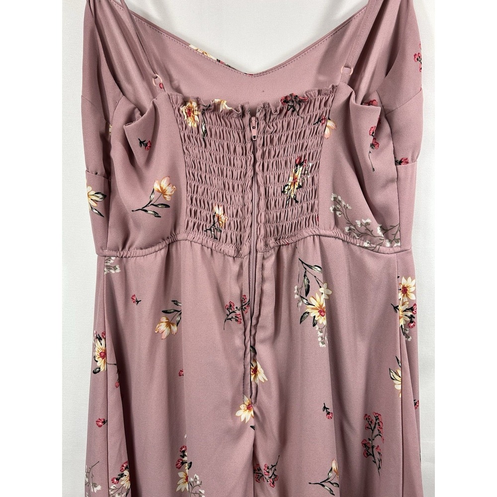 Altar'd State Mauve Pink Floral Tiered Maxi Dress - Picture 6 of 12